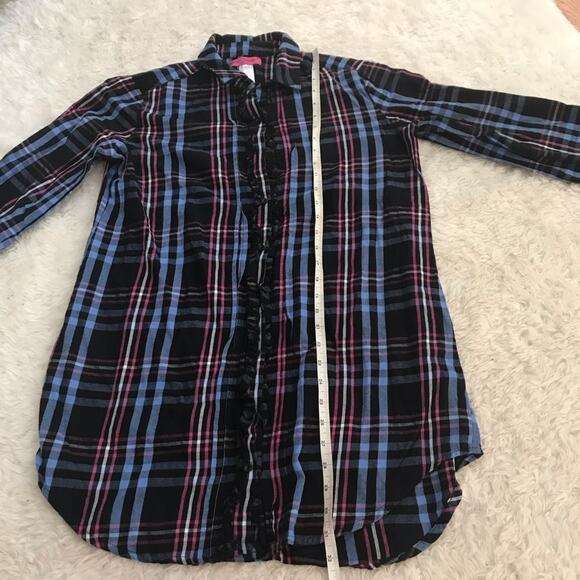 Betsey Johnson plaid sleep top size medium - Picture 3 of 6